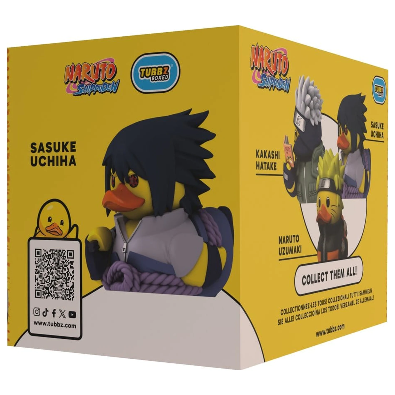 Naruto Shippuden Tubbz Figura PVC Sasuke Uchiha Editie in cutie 10 cm poza produsului