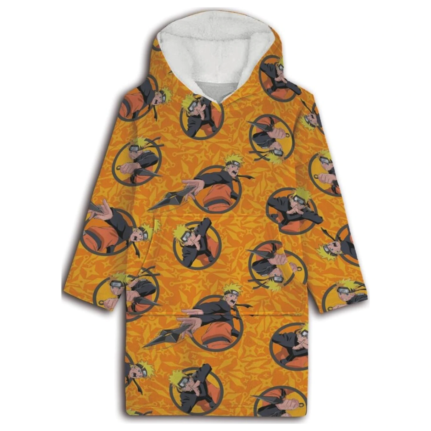 Naruto Shuriken Adulți Pătură Poncho Fleece de pluș Portabilă poza produsului