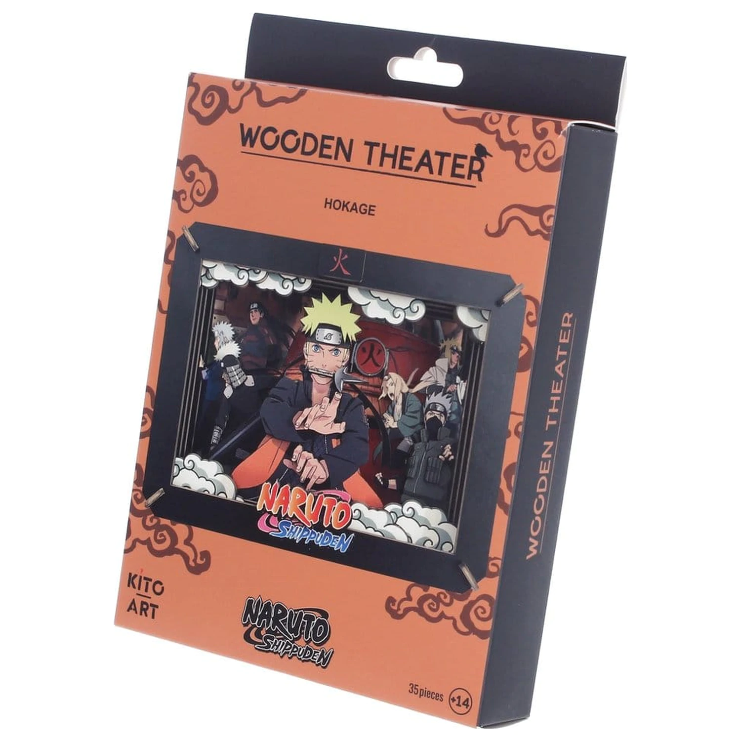 Naruto Model Kit Wooden Theatre Hokage (Medium) 10 cm poza produsului