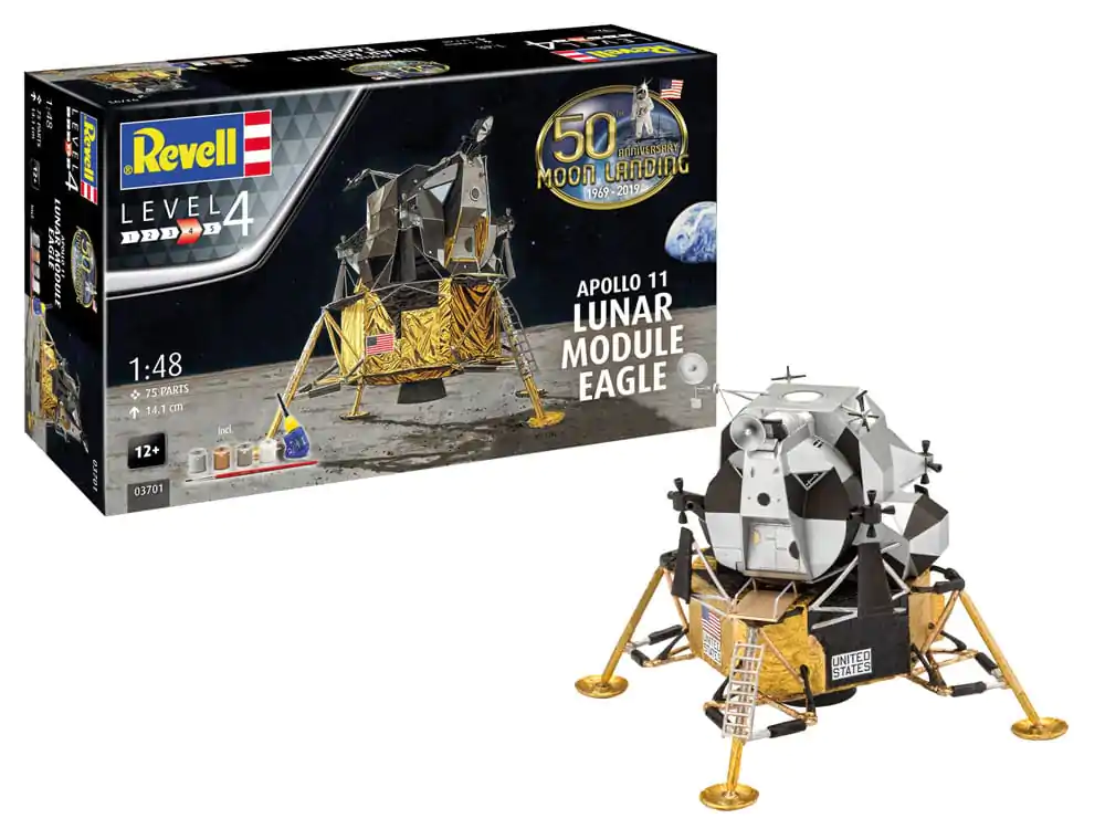 Set Cadou Model NASA 1/48 Modulul Lunar Apollo 11 Eagle 14 cm poza produsului