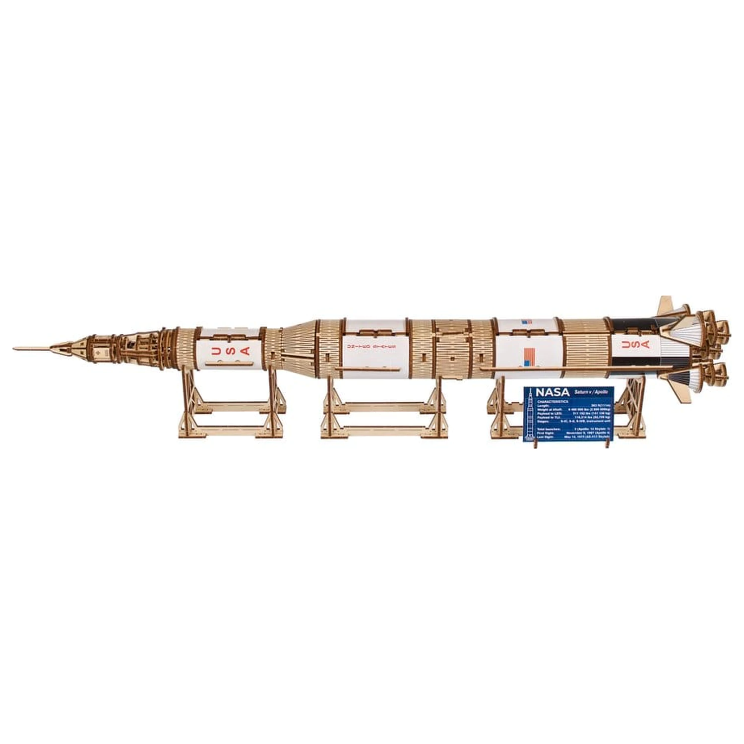 NASA Puzzle 3D din lemn Saturn V poza produsului