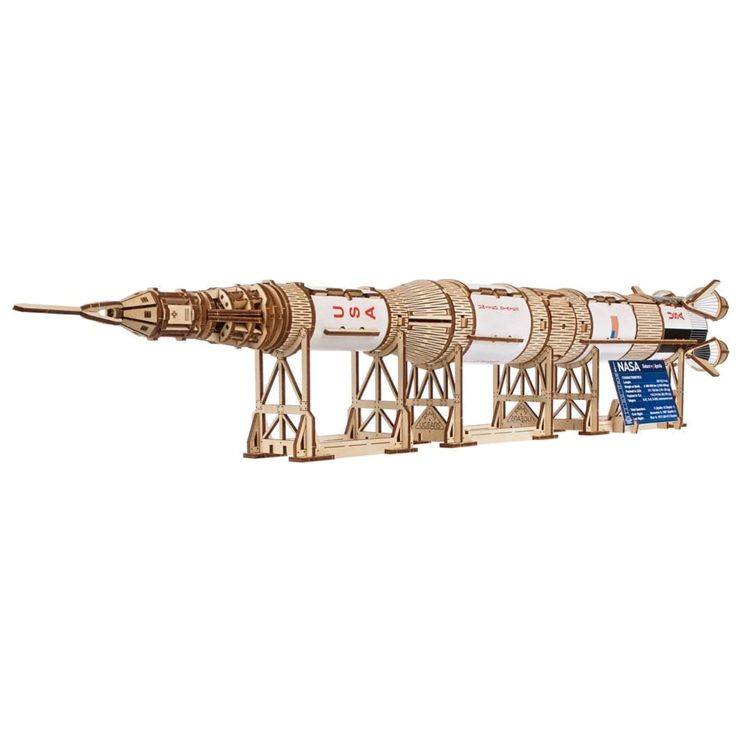 NASA Puzzle 3D din lemn Saturn V poza produsului