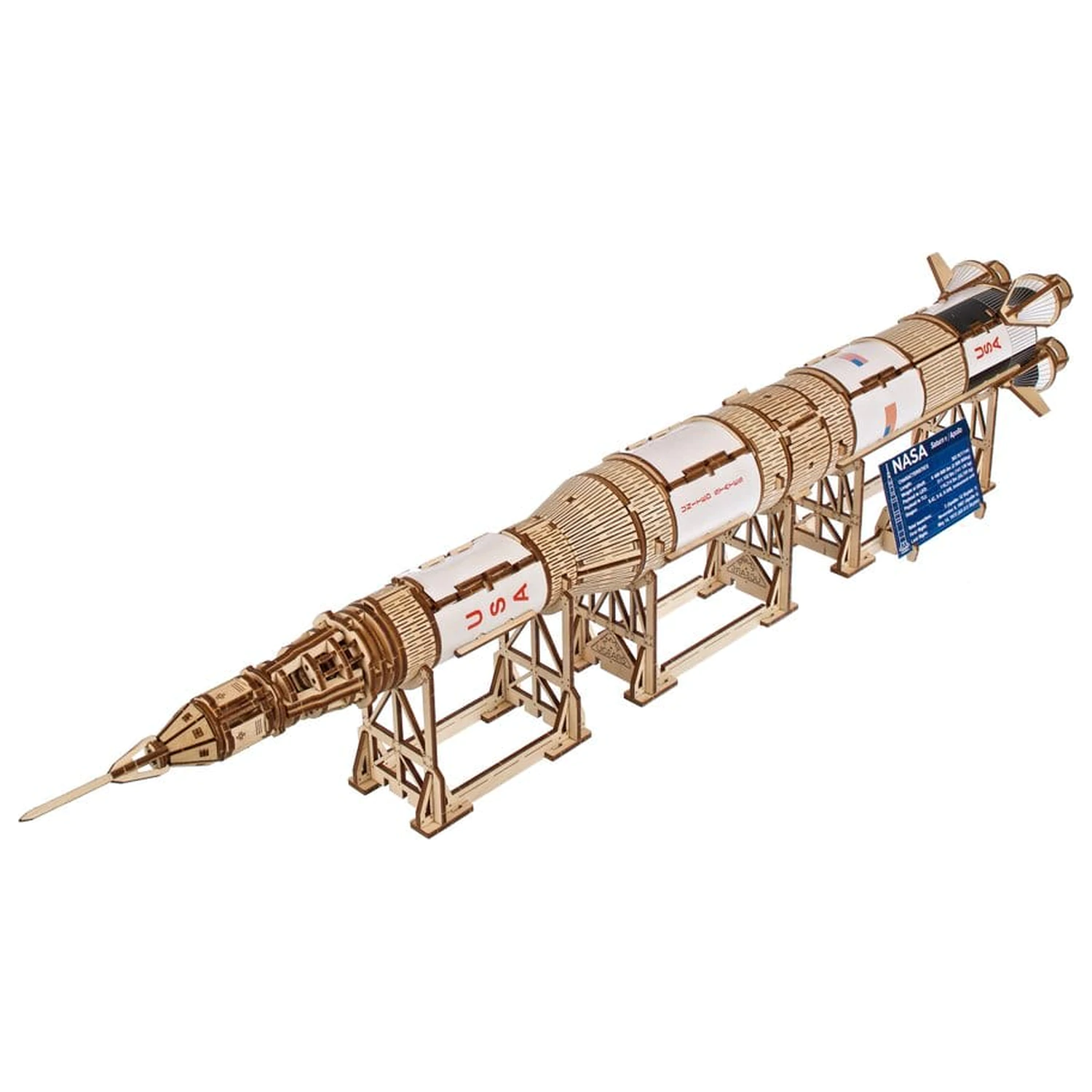 NASA Puzzle 3D din lemn Saturn V poza produsului