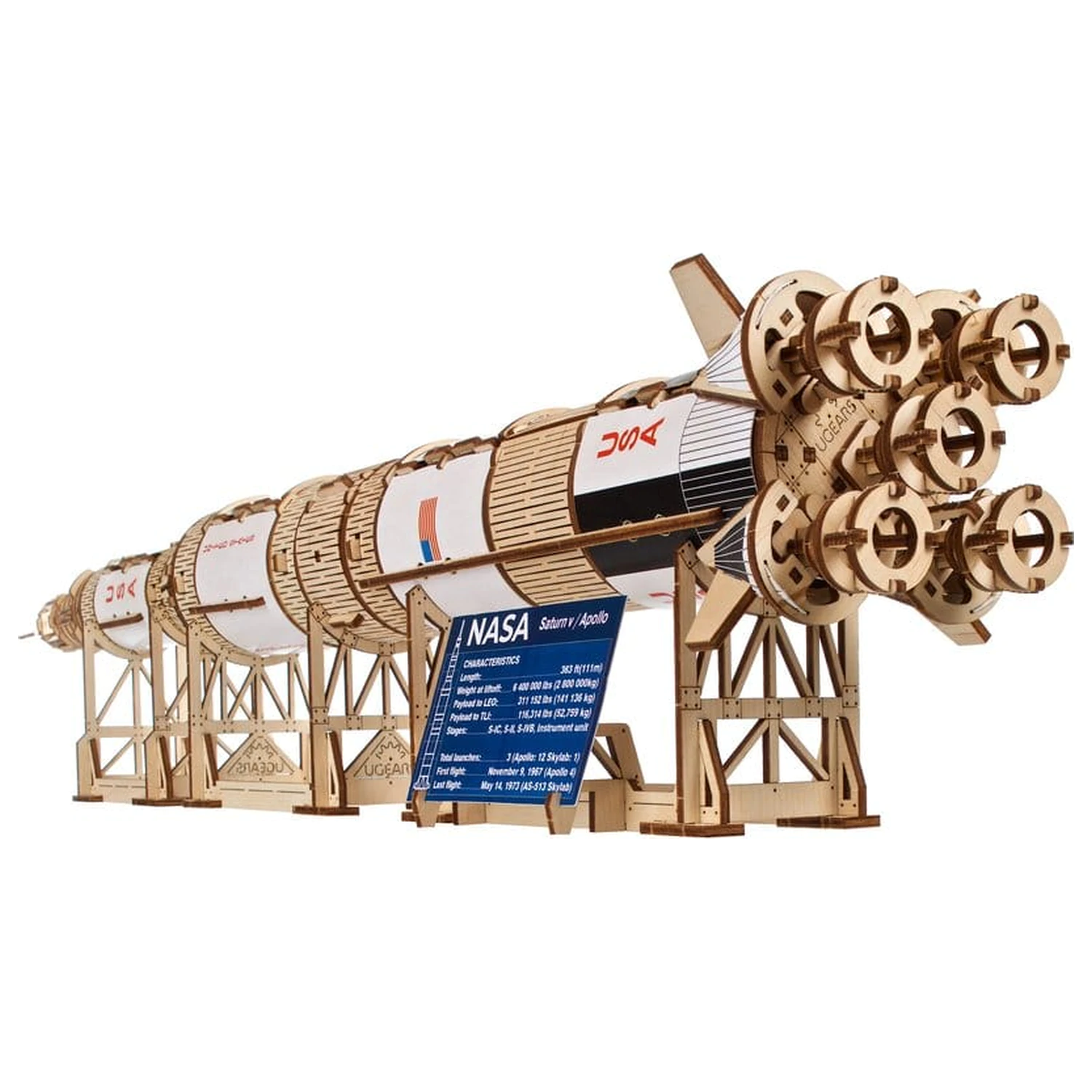 NASA Puzzle 3D din lemn Saturn V poza produsului
