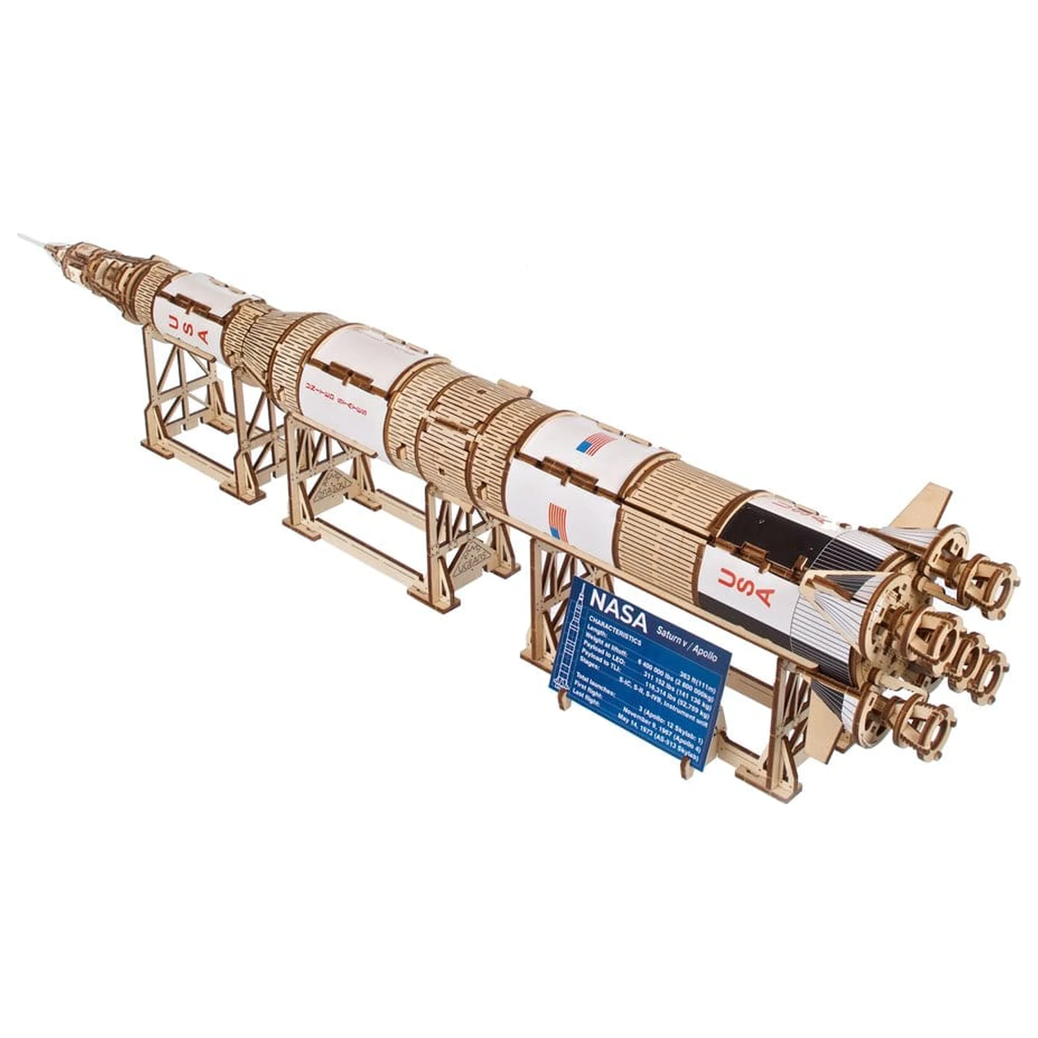 NASA Puzzle 3D din lemn Saturn V poza produsului