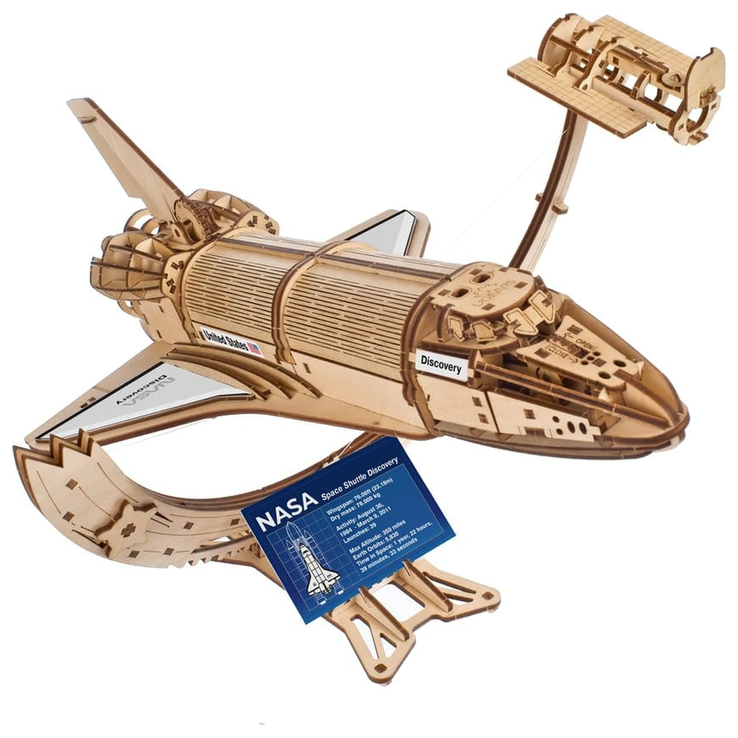 NASA 3D Puzzle din Lemn Space Shuttle Discovery poza produsului