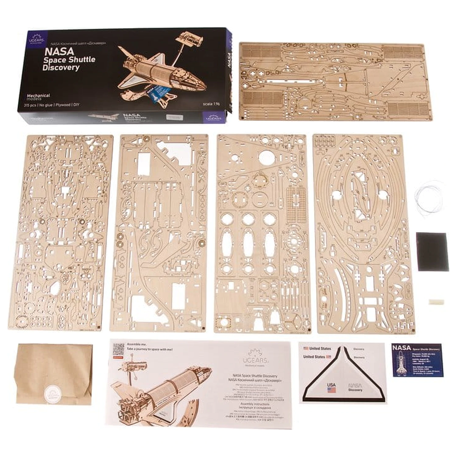 NASA 3D Puzzle din Lemn Space Shuttle Discovery poza produsului