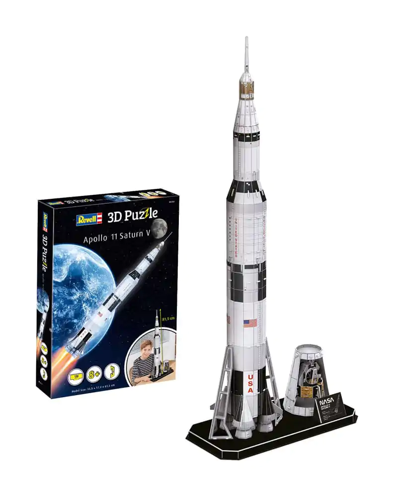 NASA Puzzle 3D Apollo 11 Saturn V 81 cm poza produsului