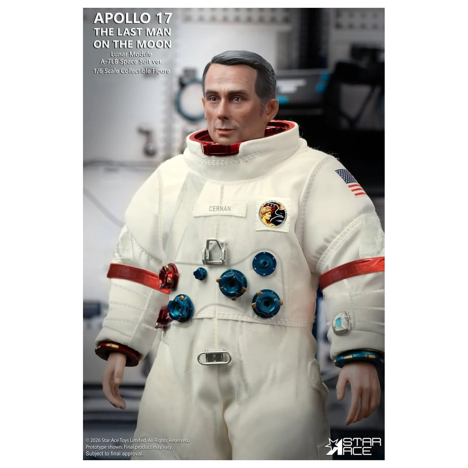 NASA Apollo 17 Action Figure 1/6 The Last Man on the Moon 30 cm poza produsului