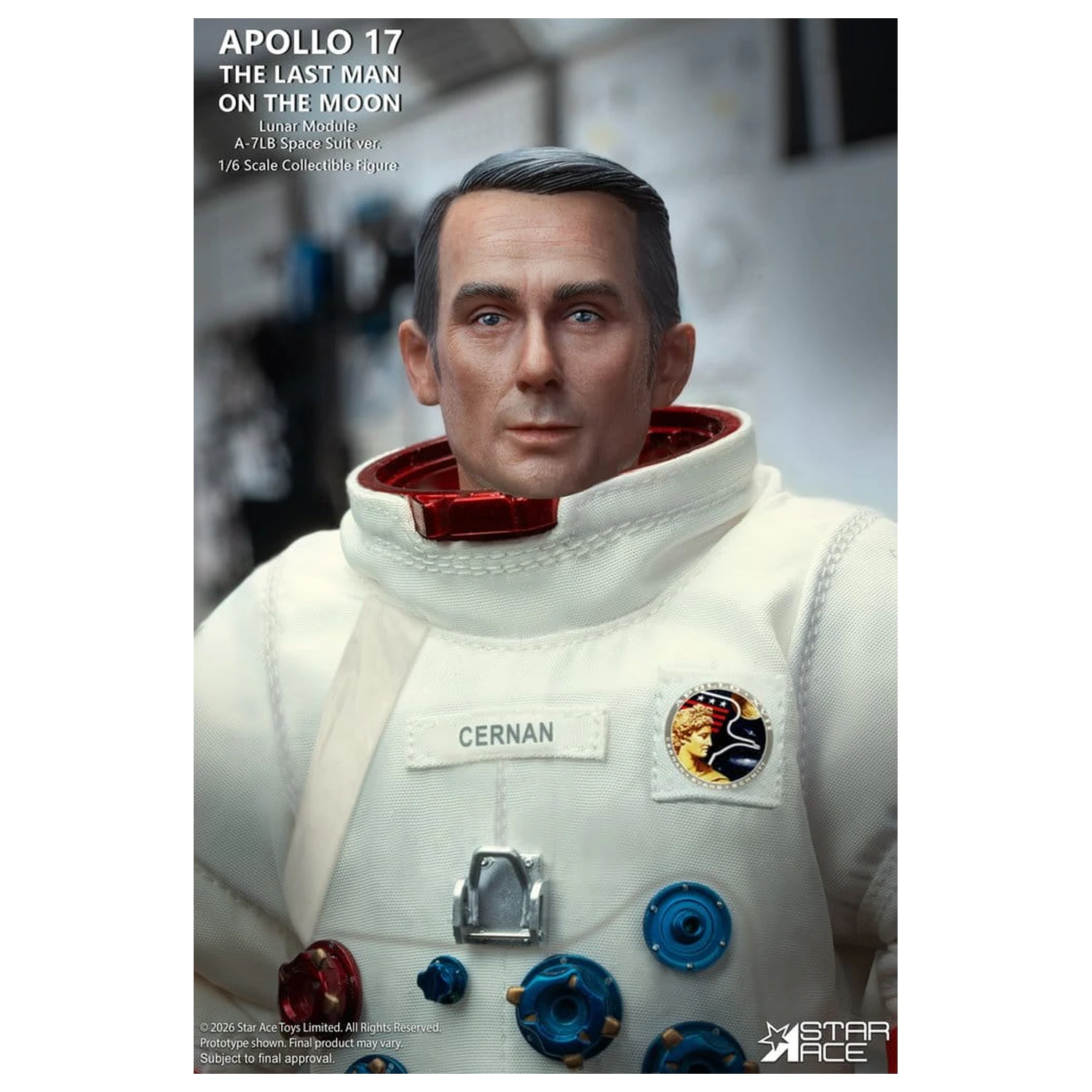 NASA Apollo 17 Action Figure 1/6 The Last Man on the Moon 30 cm poza produsului