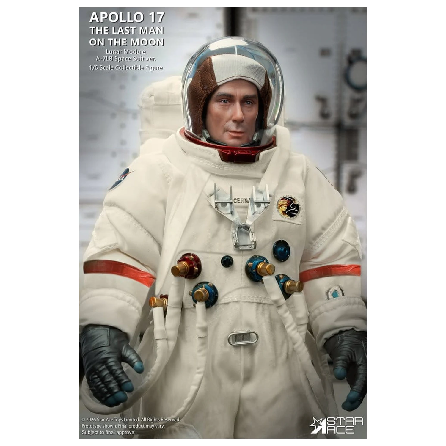 NASA Apollo 17 Action Figure 1/6 The Last Man on the Moon 30 cm poza produsului