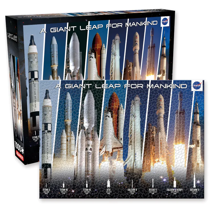 NASA Rocket Grid Puzzle (1000 piese) poza produsului