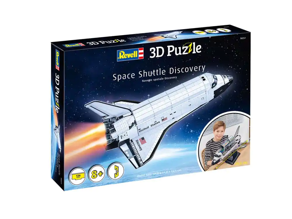 NASA 3D Puzzle Navetă Spațială Discovery 49 cm poza produsului
