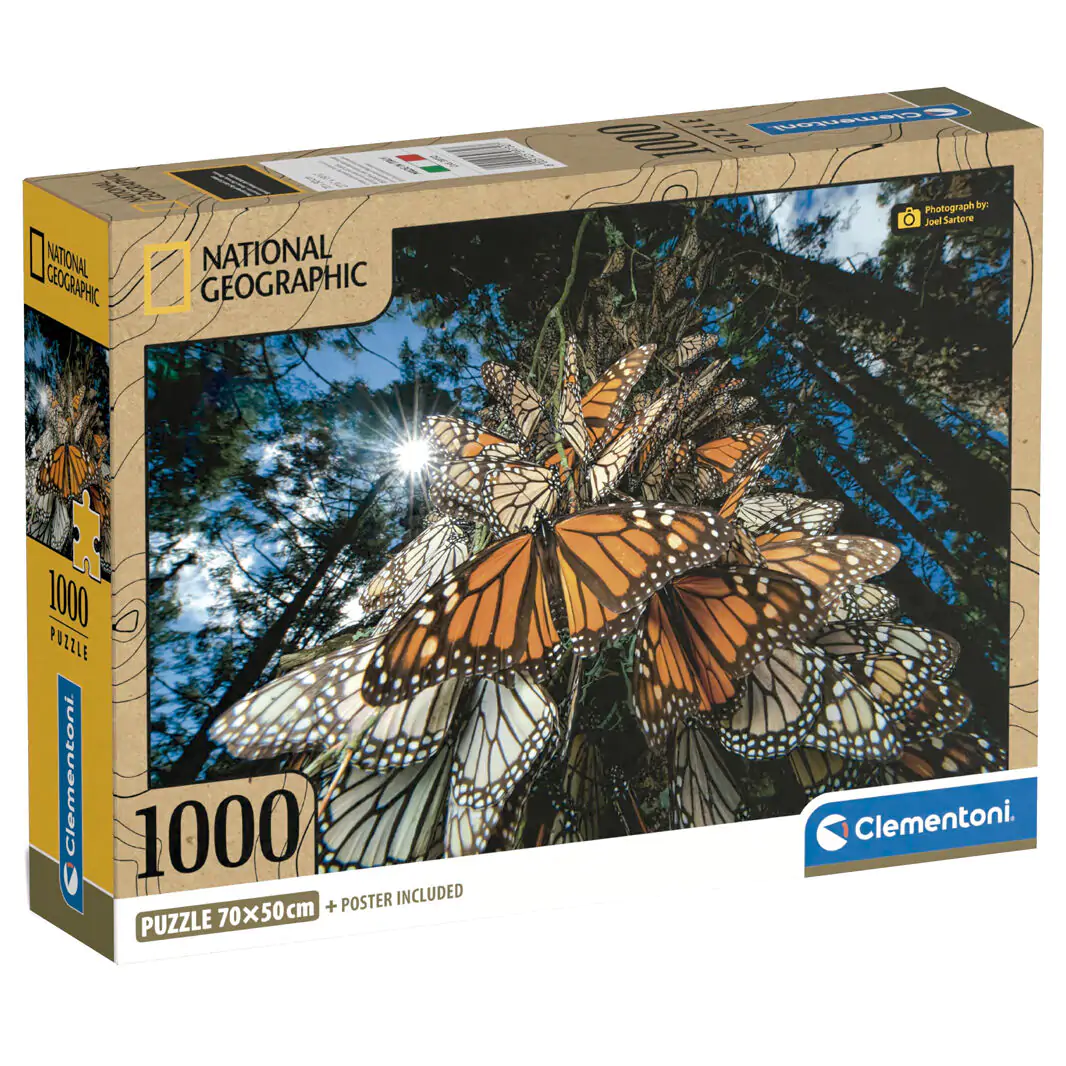 National Geographic Monarch Butter puzzle 1000 piese poza produsului