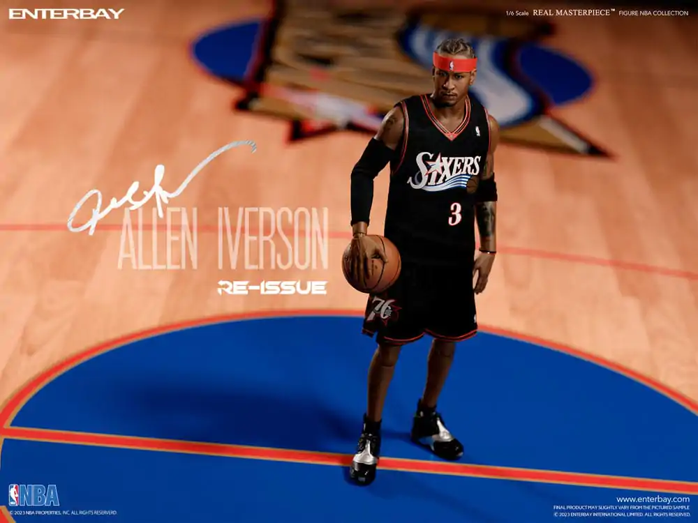NBA Collection Figurina de acțiune Real Masterpiece 1/6 Allen Iverson Limited Retro Edition 30 cm poza produsului