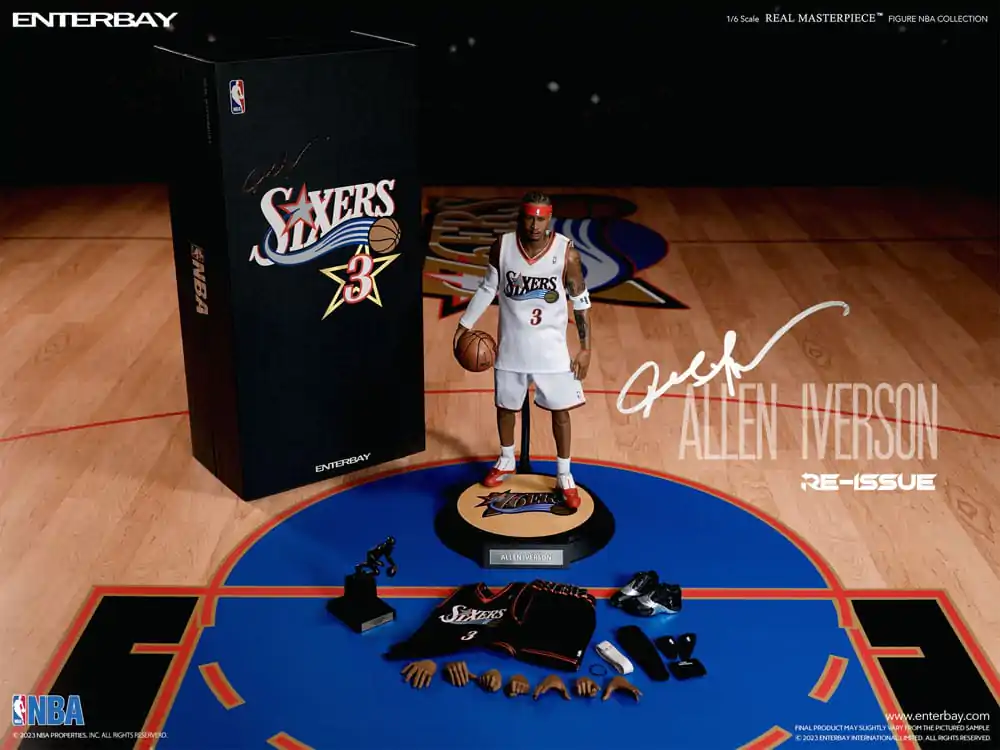NBA Collection Figurina de acțiune Real Masterpiece 1/6 Allen Iverson Limited Retro Edition 30 cm poza produsului
