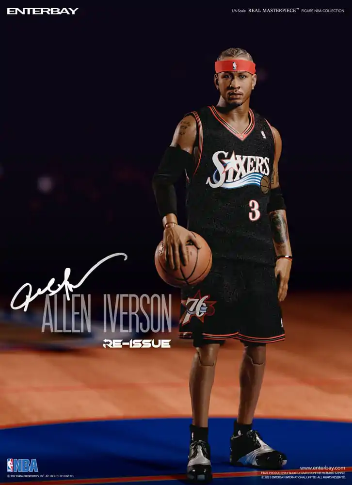 NBA Collection Figurina de acțiune Real Masterpiece 1/6 Allen Iverson Limited Retro Edition 30 cm poza produsului