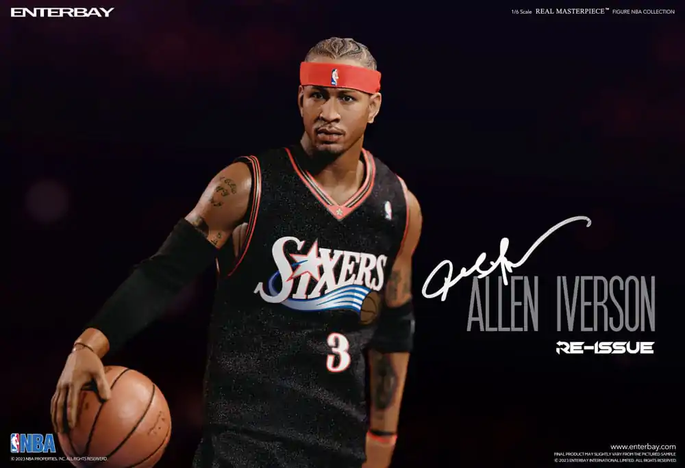 NBA Collection Figurina de acțiune Real Masterpiece 1/6 Allen Iverson Limited Retro Edition 30 cm poza produsului