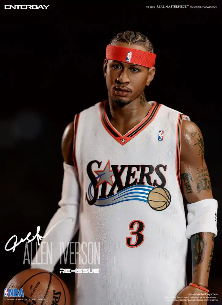 NBA Collection Figurina de acțiune Real Masterpiece 1/6 Allen Iverson Limited Retro Edition 30 cm poza produsului