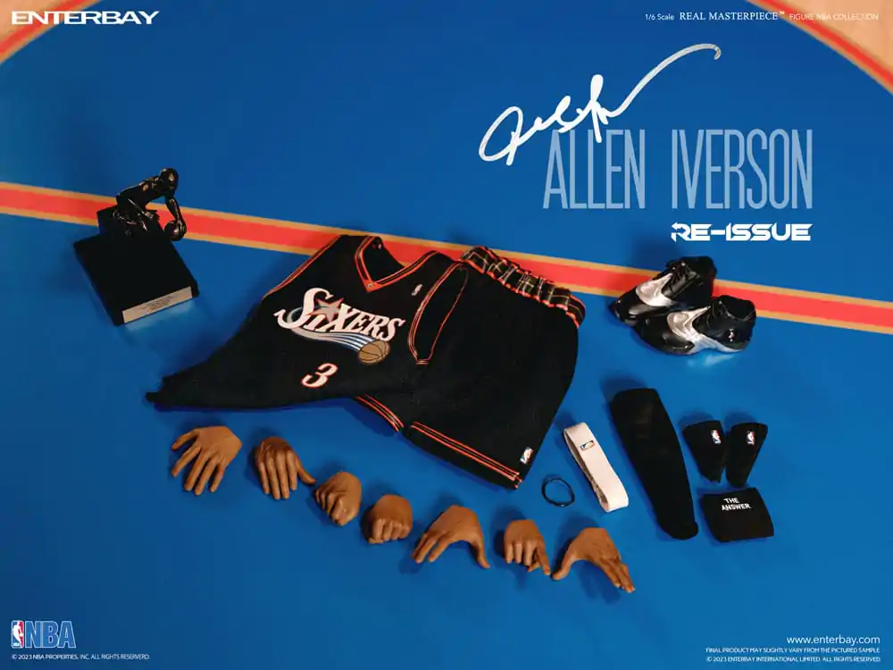 NBA Collection Figurina de acțiune Real Masterpiece 1/6 Allen Iverson Limited Retro Edition 30 cm poza produsului