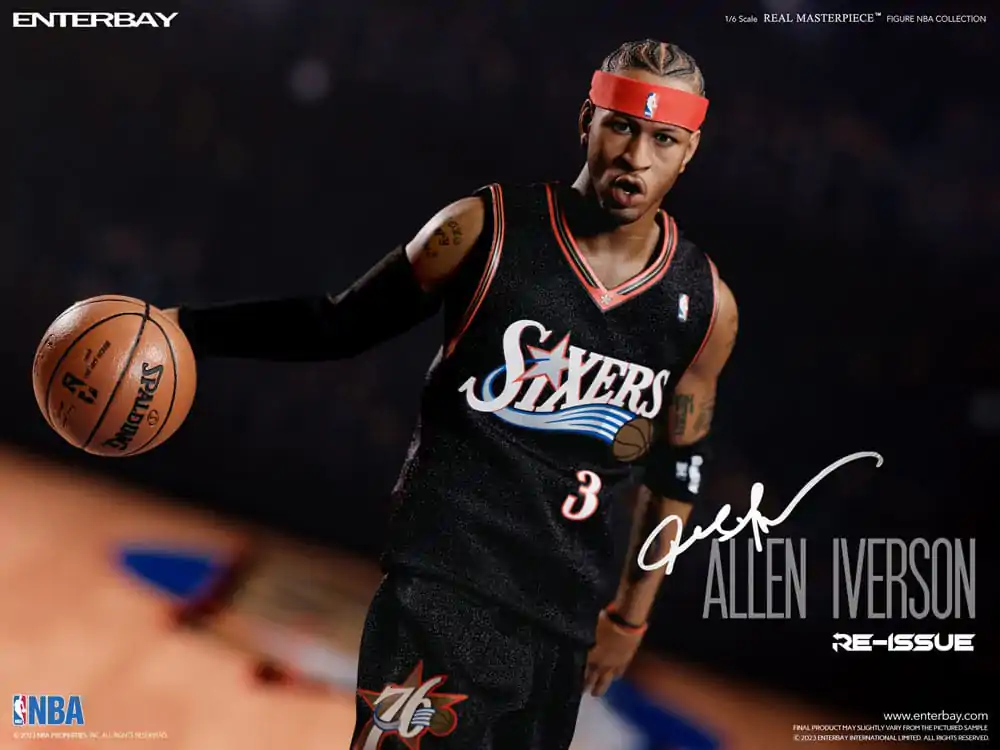 NBA Collection Figurina de acțiune Real Masterpiece 1/6 Allen Iverson Limited Retro Edition 30 cm poza produsului