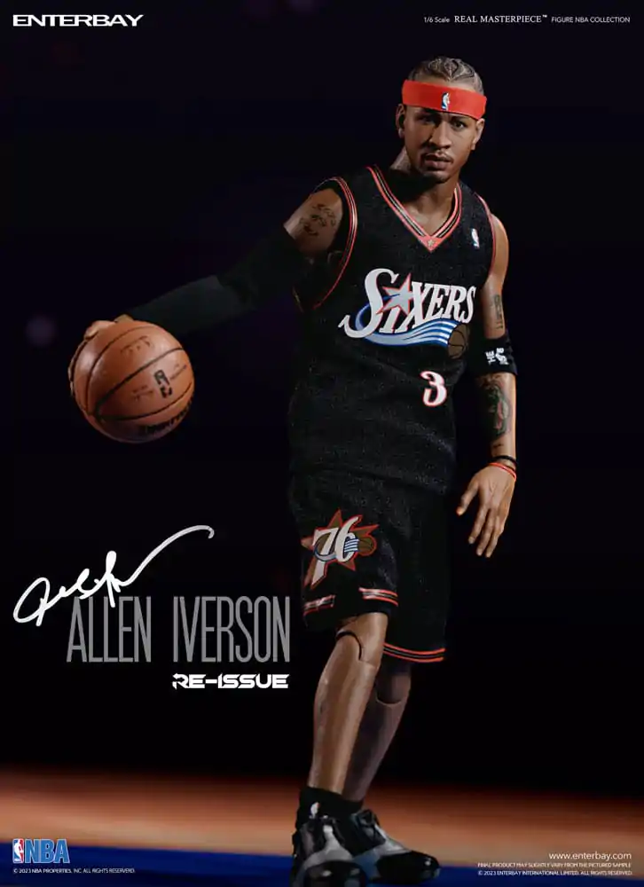 NBA Collection Figurina de acțiune Real Masterpiece 1/6 Allen Iverson Limited Retro Edition 30 cm poza produsului