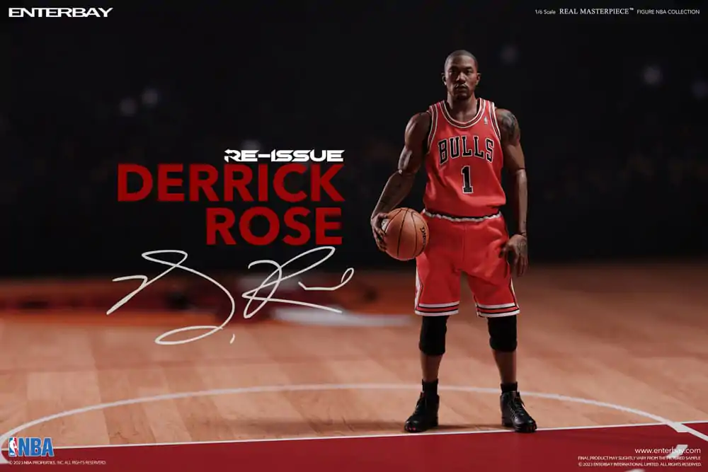 Figurină de acțiune Real Masterpiece 1/6 Derrick Rose Limited Retro Edition 30 cm poza produsului