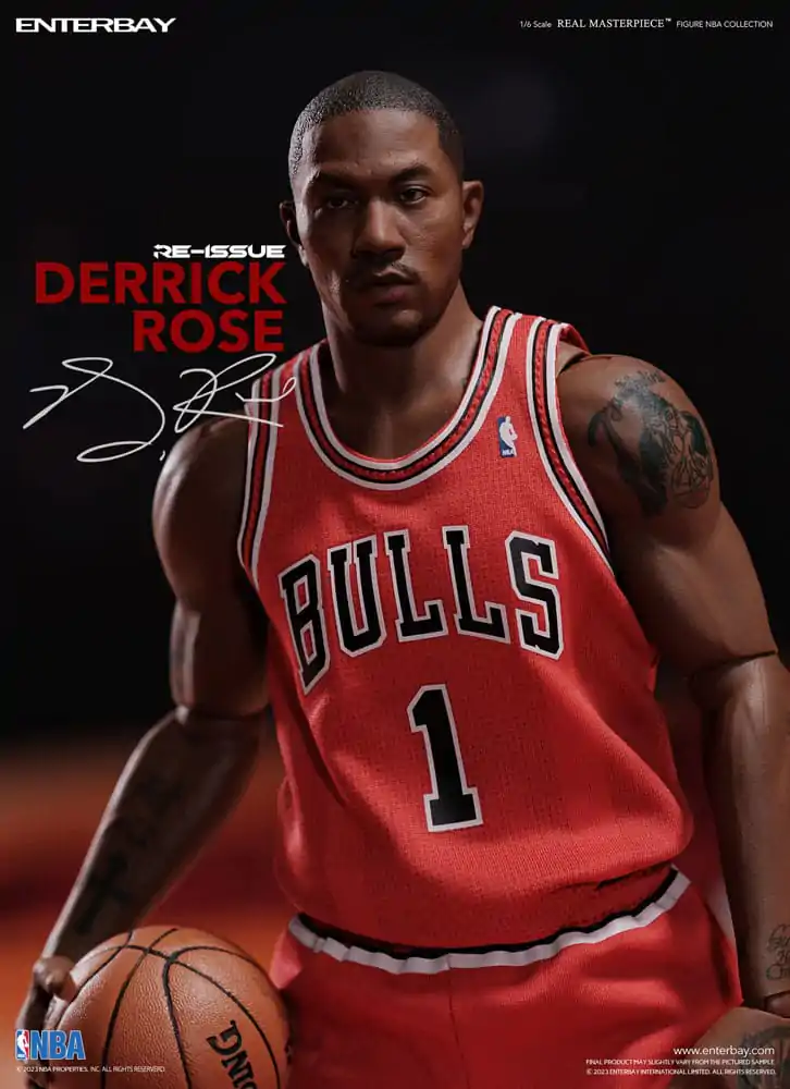 Figurină de acțiune Real Masterpiece 1/6 Derrick Rose Limited Retro Edition 30 cm poza produsului