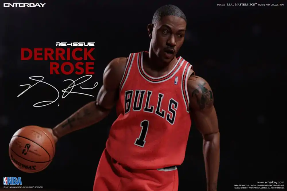 Figurină de acțiune Real Masterpiece 1/6 Derrick Rose Limited Retro Edition 30 cm poza produsului