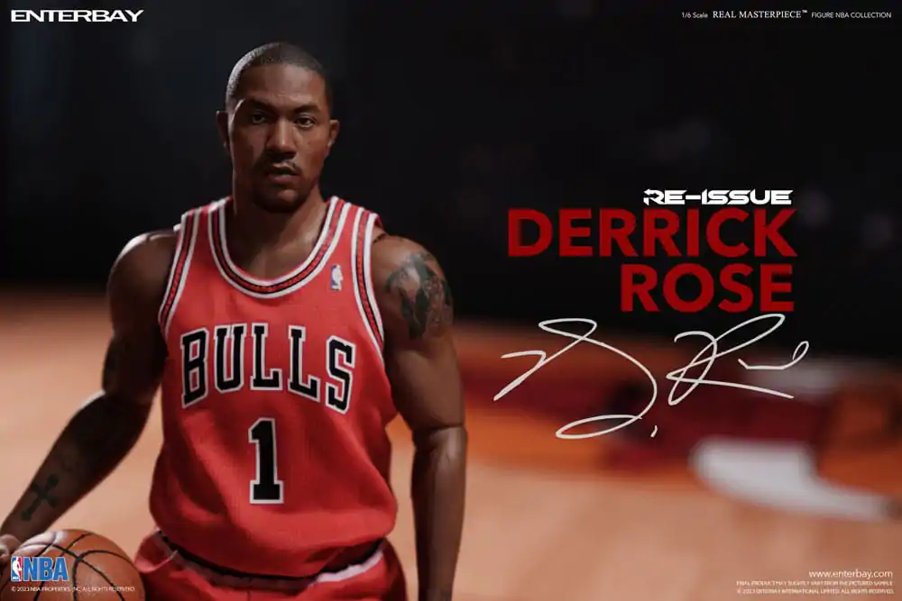 Figurină de acțiune Real Masterpiece 1/6 Derrick Rose Limited Retro Edition 30 cm poza produsului