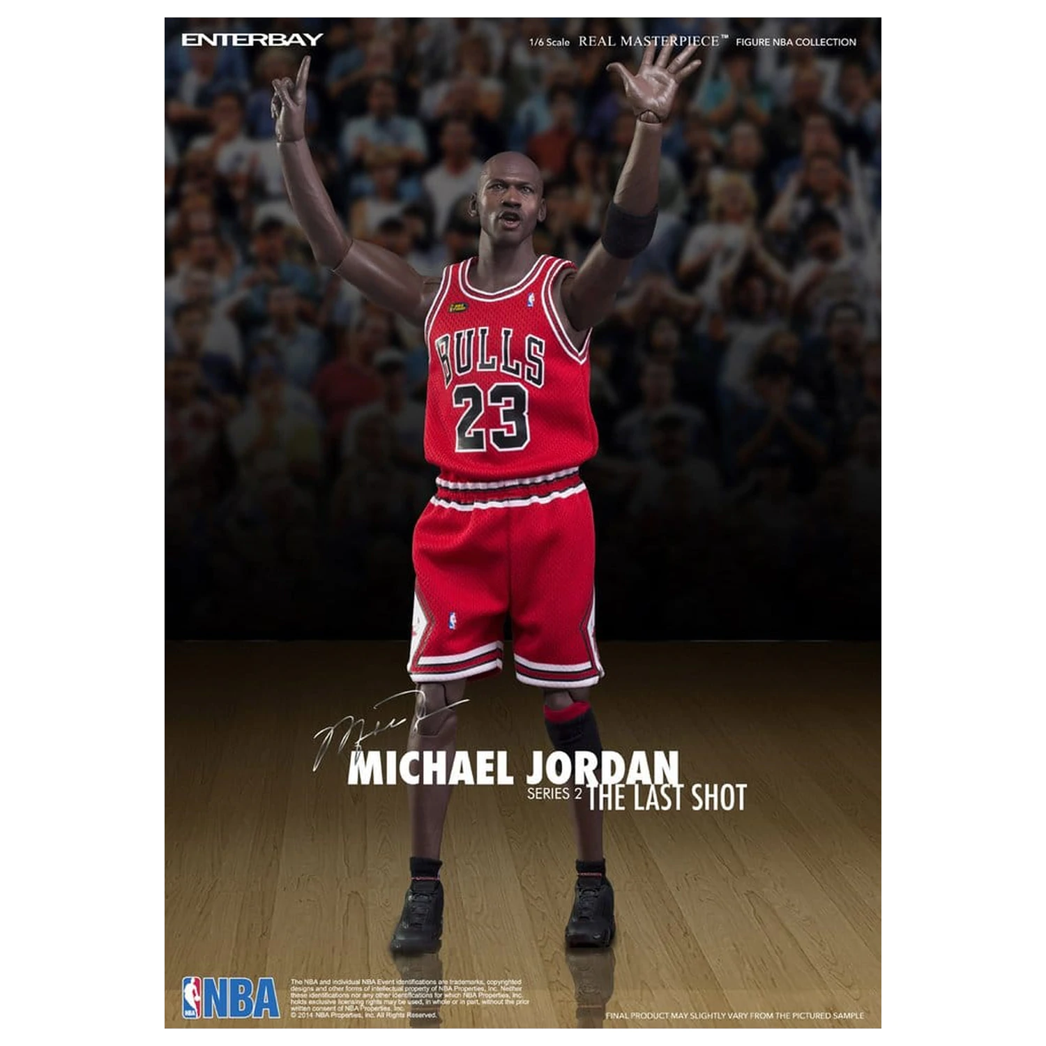 NBA Collection Real Masterpiece figurina de actiune 1/6 Michael Jordan Series 2 (Road Jersey Edition) 33 cm poza produsului