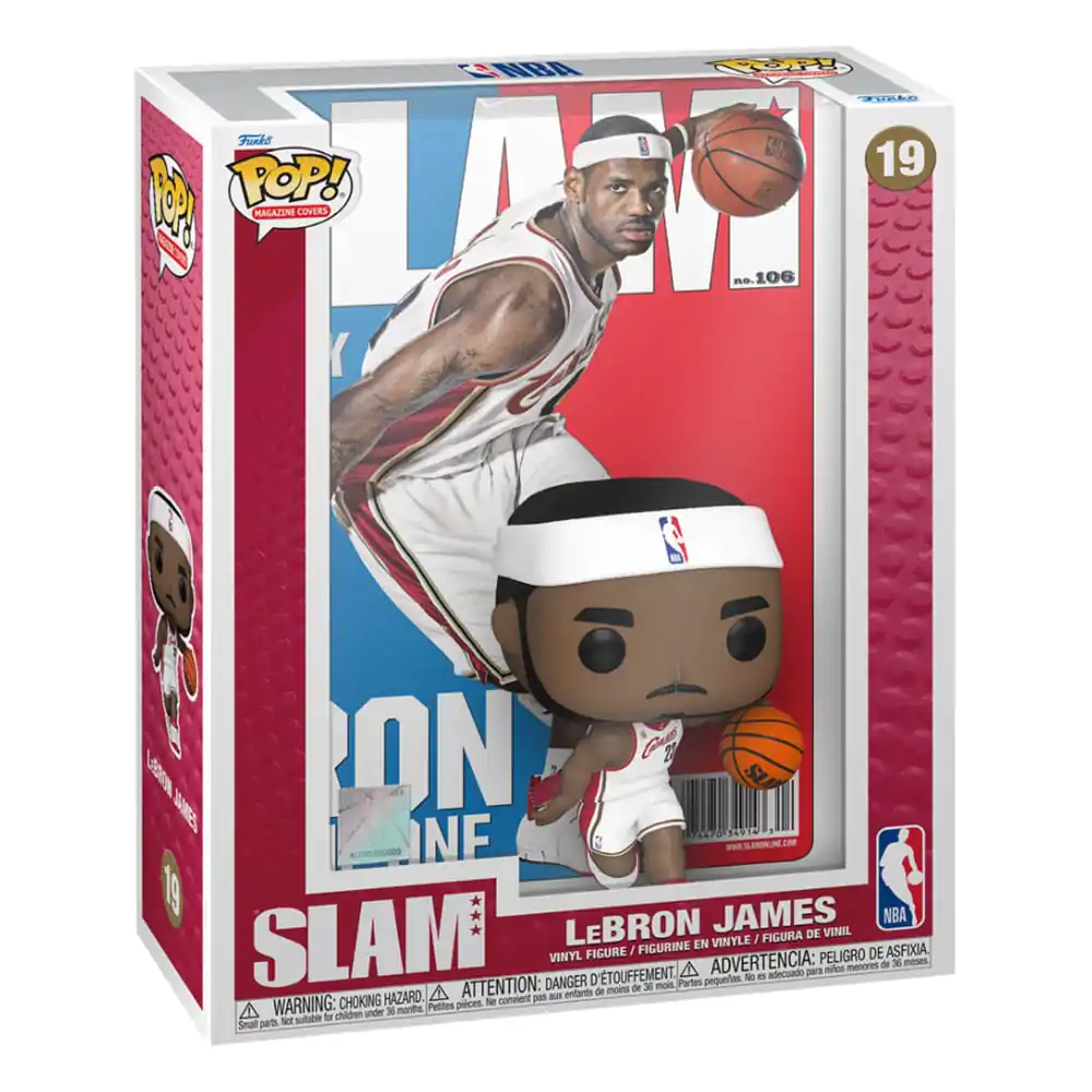 NBA Cover POP! Figurina vinil Baschet LeBron James (SLAM Magazin) 9 cm poza produsului