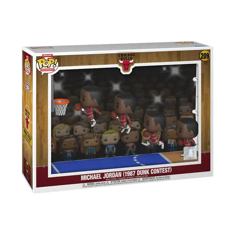 NBA Funko POP Moments Deluxe Figurine de vinil Bulls-MJ ('87 Dunk Contest) 9 cm poza produsului