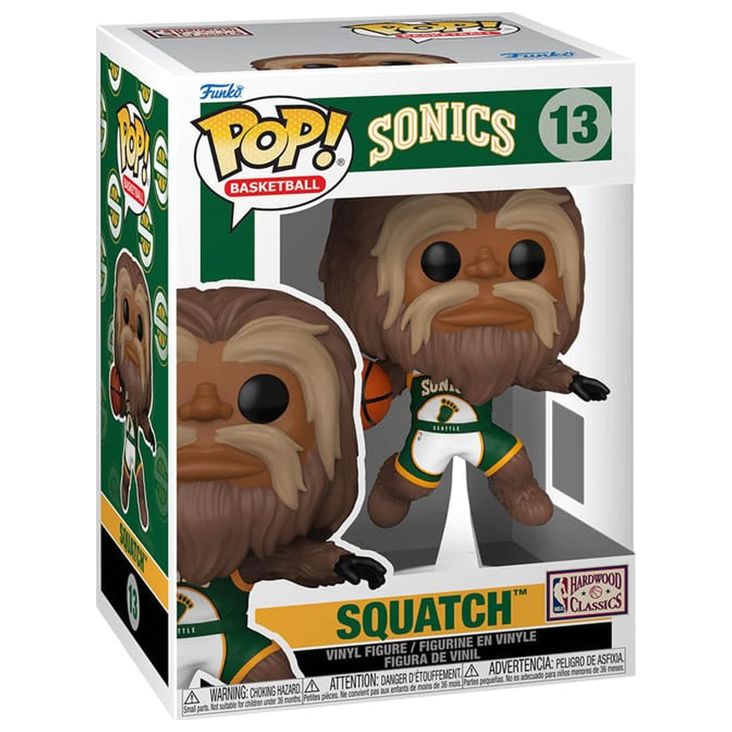 NBA Legends Funko POP! Sports Figurina de vinil Mascote Sonics- Sasquatch 9 cm poza produsului