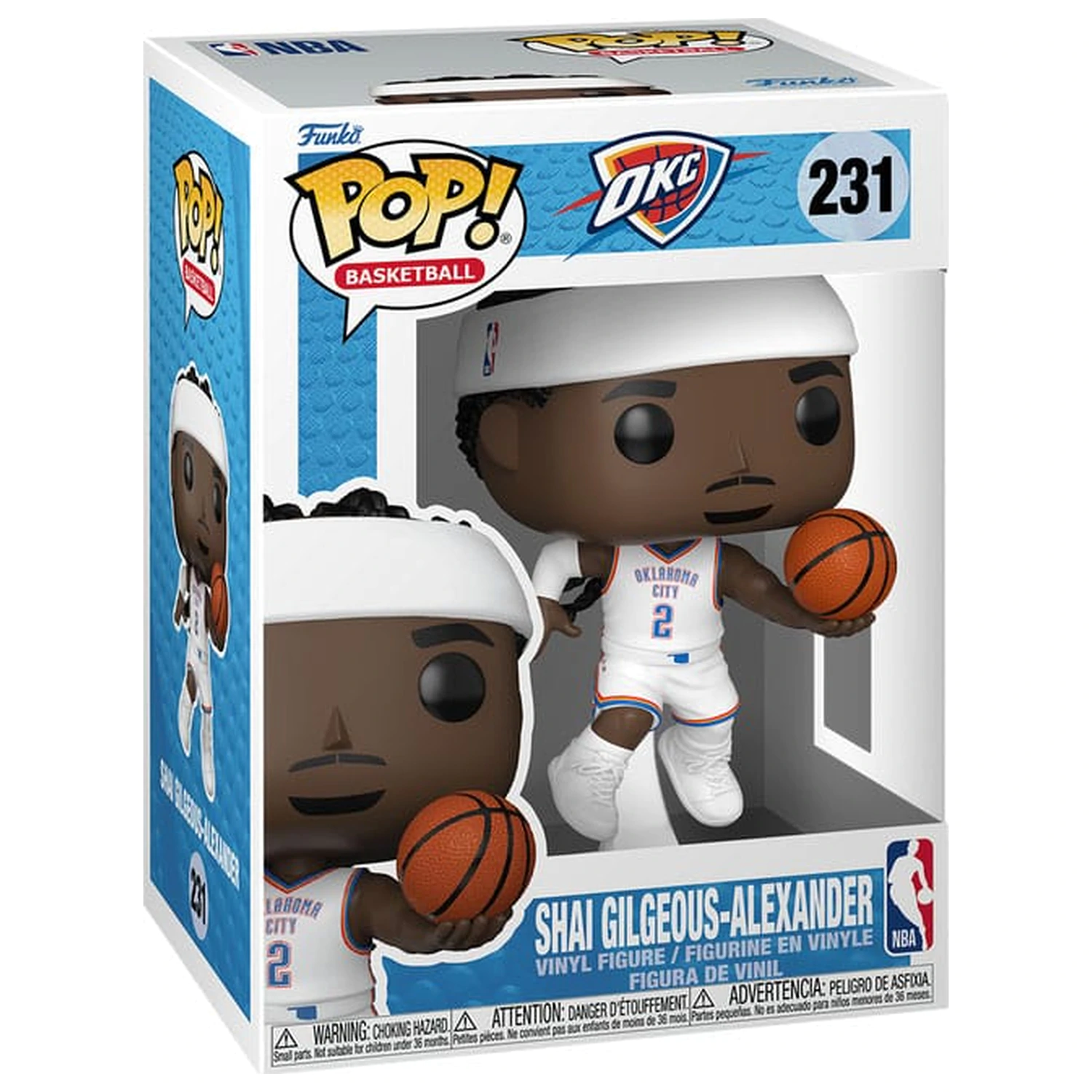 NBA Legends Funko POP! Sports Figurina de vinil Thunder- SG-A (Home) 9 cm poza produsului