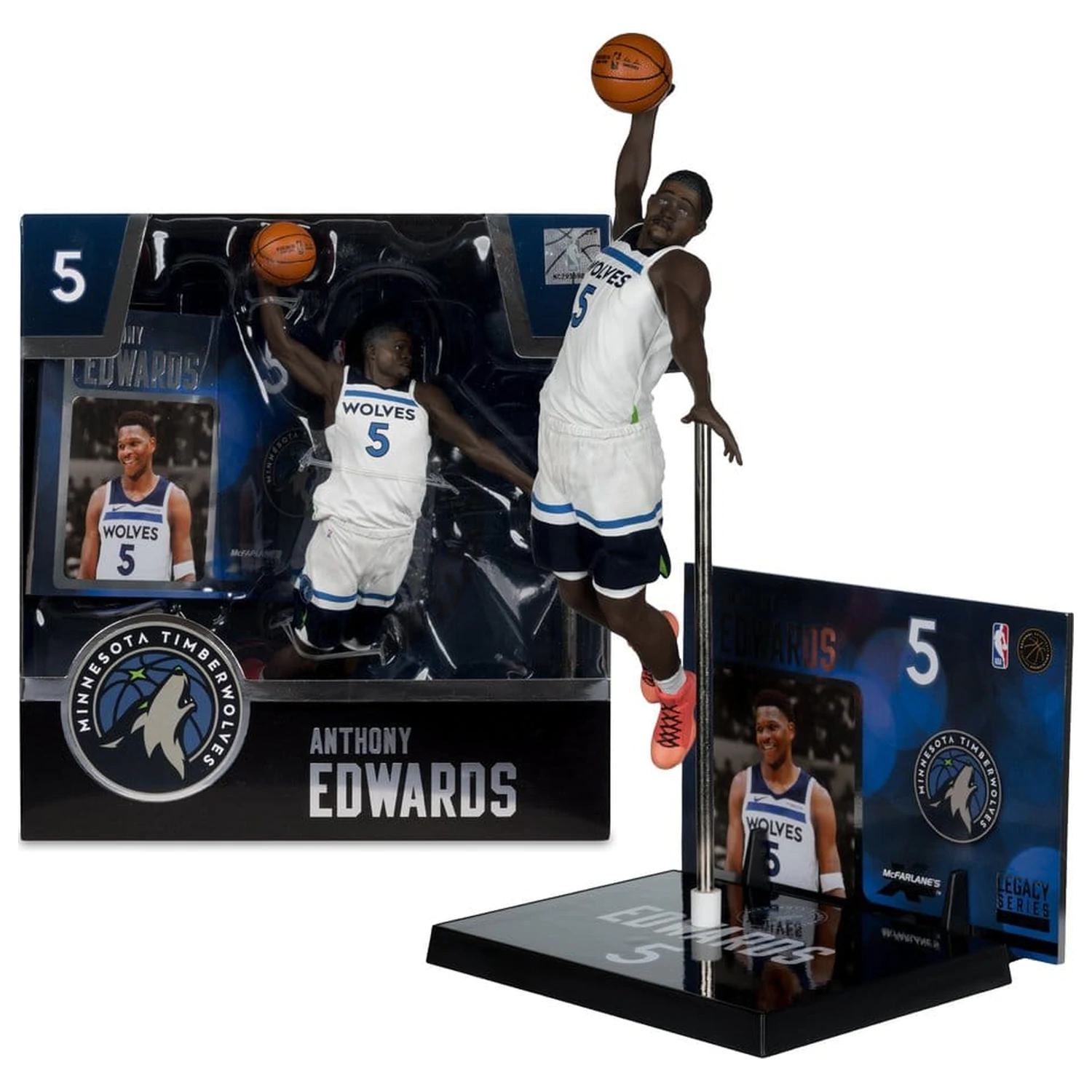 NBA McFarlane's SportsPicks Figura Anthony Edwards (Minnesota Timberwolves) 21 cm poza produsului