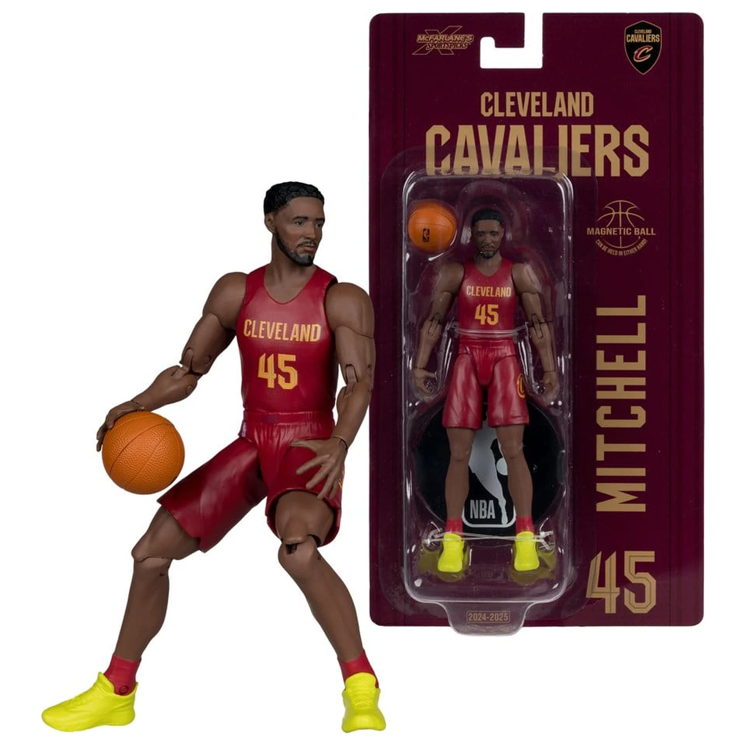 Figurina NBA SportsPicks Action Figure Donovan Mitchell Cleveland Cavaliers 15 cm poza produsului