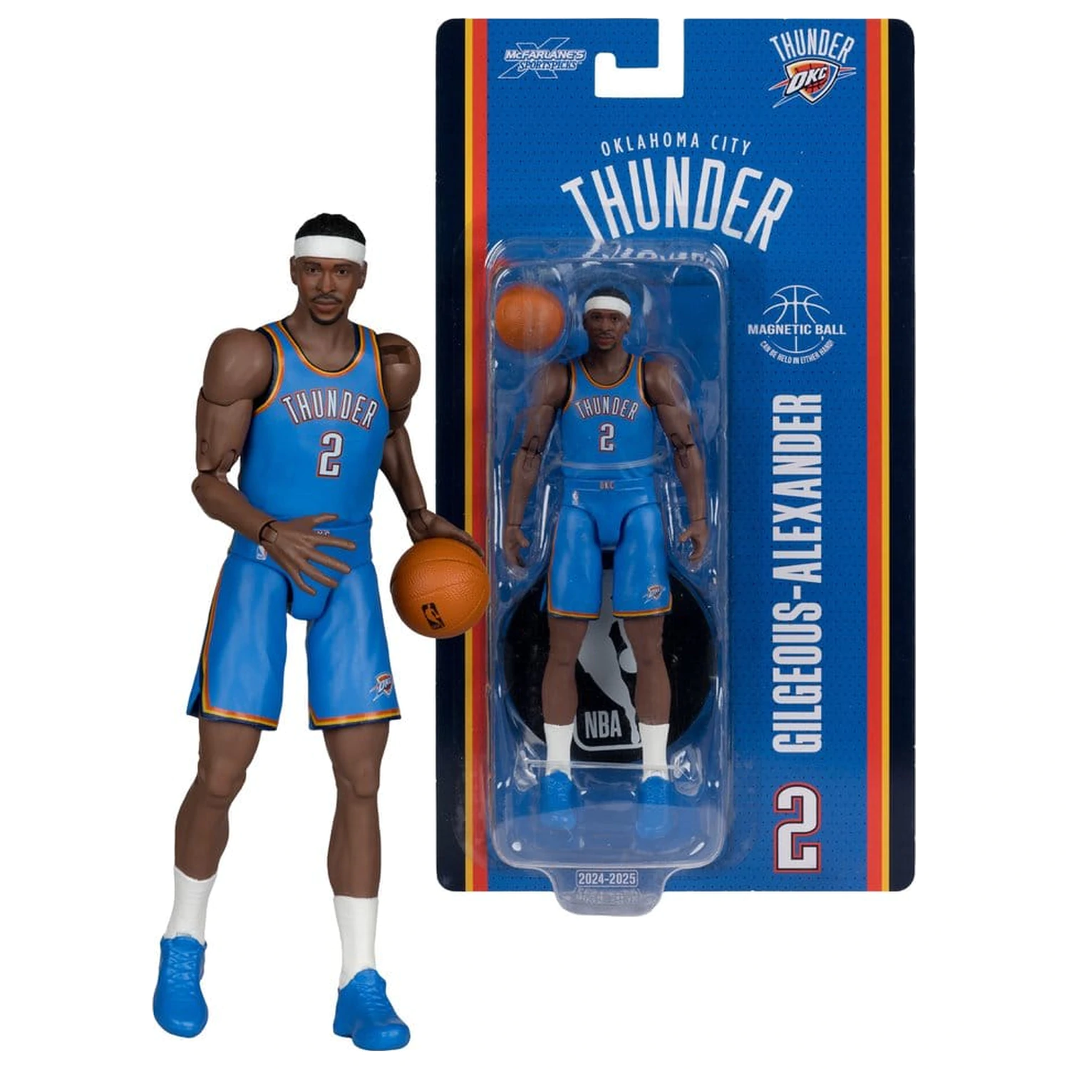 NBA SportsPicks figurina de actiune Shai Gilgeous-Alexander (Oklahoma City Thunder) 16 cm poza produsului