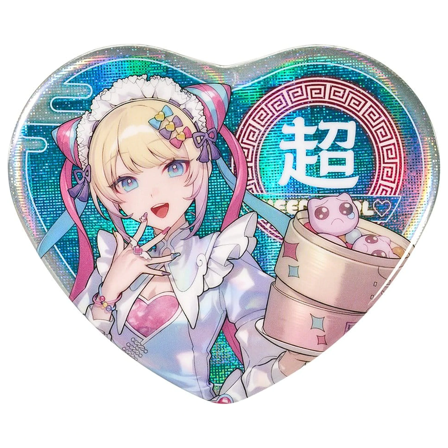 Needy Streamer Overload Needy Streamer Chinese Restaurant Series Insigna in Forma de Inima OMGkawaiiAngel 7 x 6 cm poza produsului