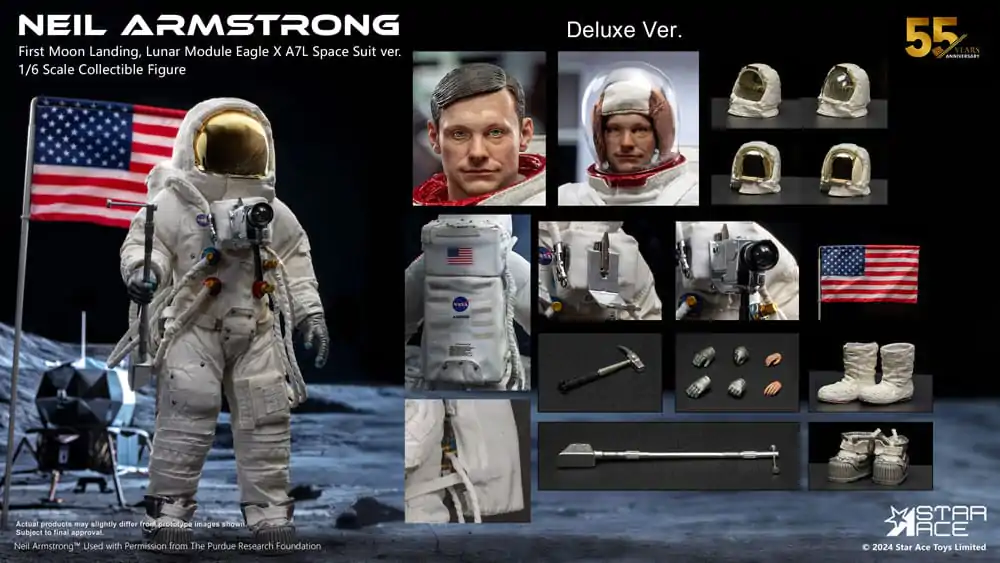 Figurină de acțiune Neil Armstrong 1/6 Neil Armstrong Versiune Deluxe 30 cm poza produsului