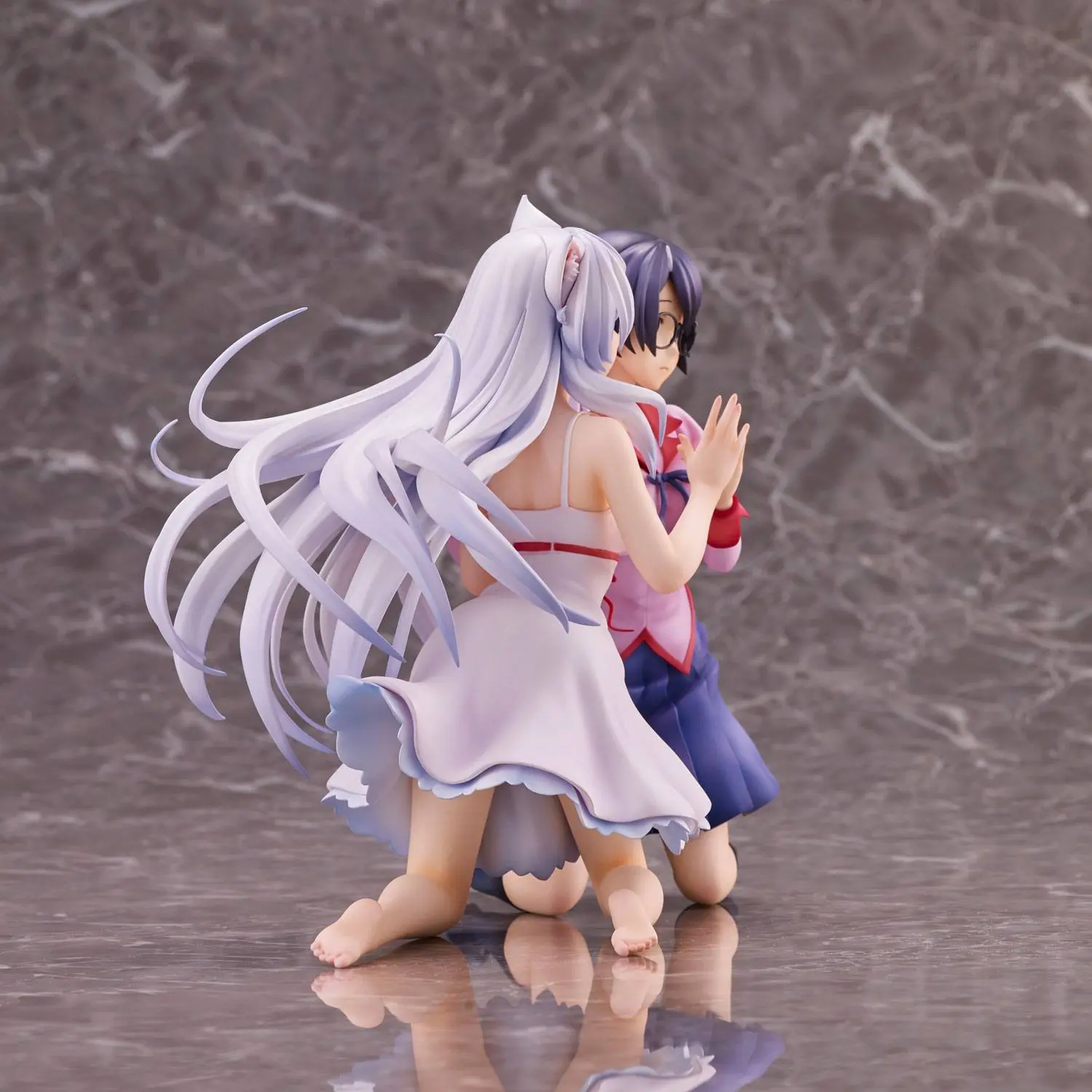 Nekomonogatari Monogatari Series Statui PVC Tsubasa Hanekawa Set (re-run) 19 cm poza produsului