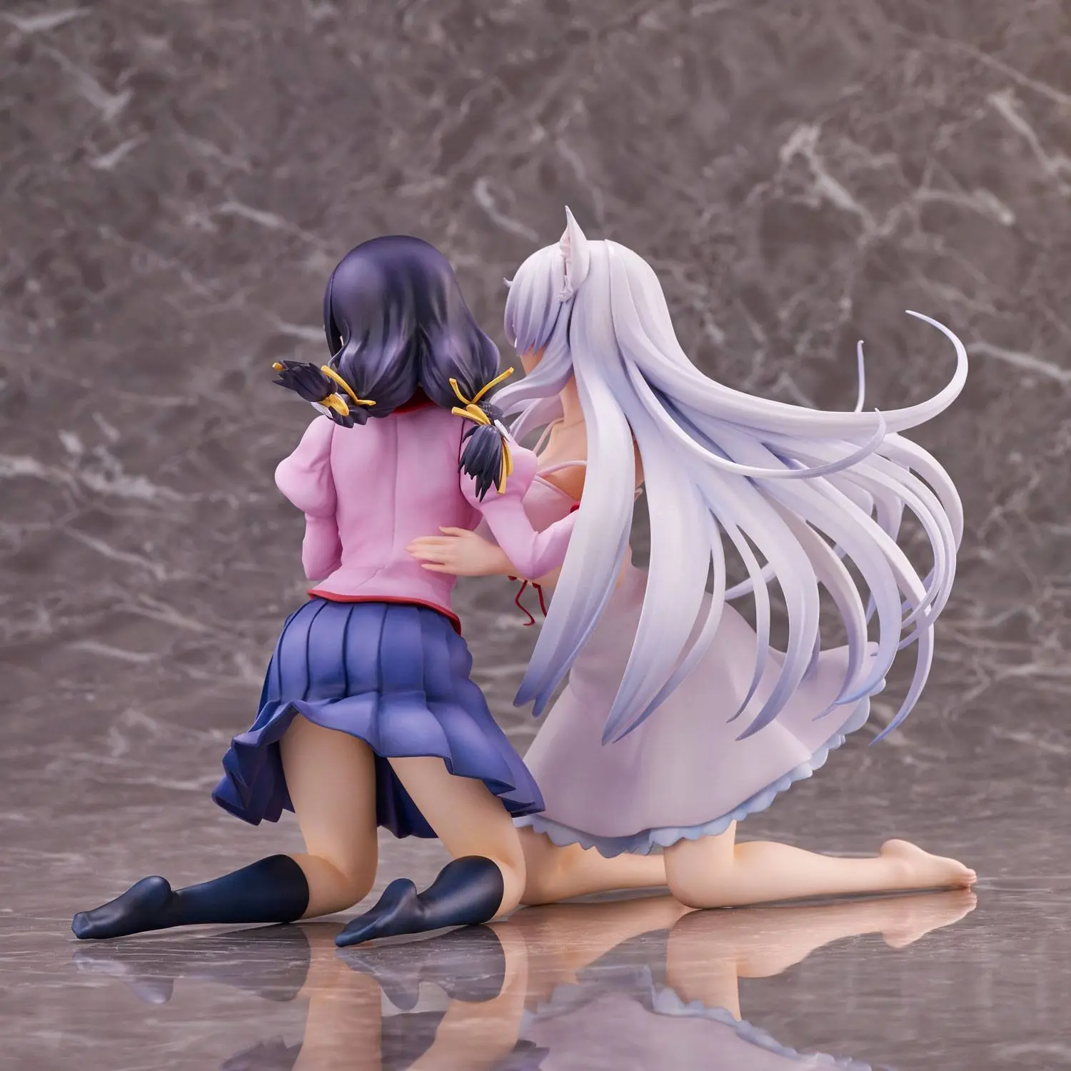 Nekomonogatari Monogatari Series Statui PVC Tsubasa Hanekawa Set (re-run) 19 cm poza produsului