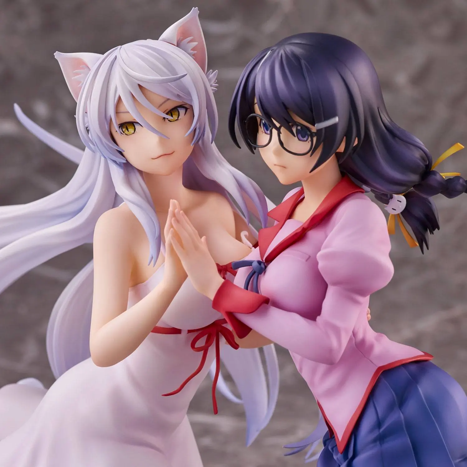 Nekomonogatari Monogatari Series Statui PVC Tsubasa Hanekawa Set (re-run) 19 cm poza produsului