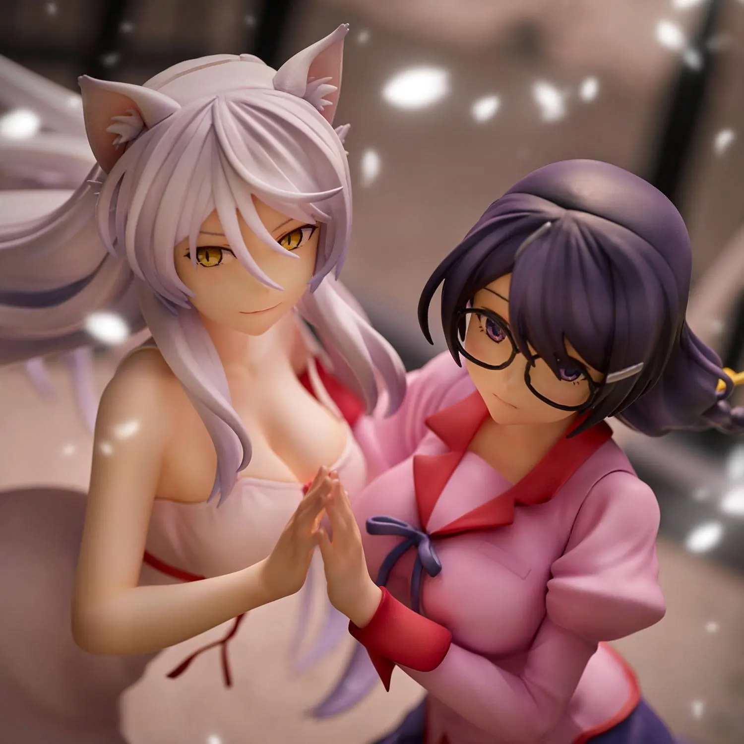 Nekomonogatari Monogatari Series Statui PVC Tsubasa Hanekawa Set (re-run) 19 cm poza produsului