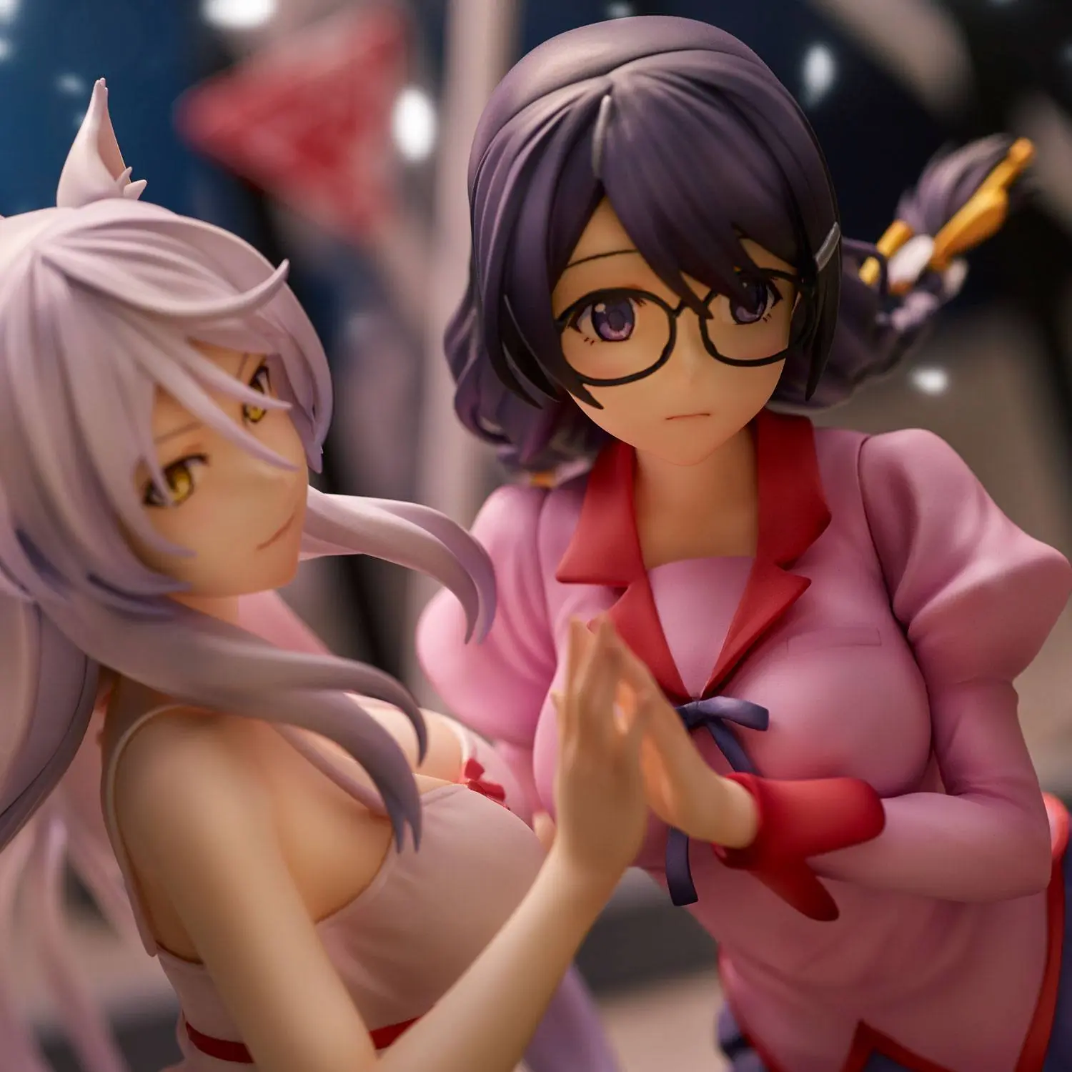 Nekomonogatari Monogatari Series Statui PVC Tsubasa Hanekawa Set (re-run) 19 cm poza produsului