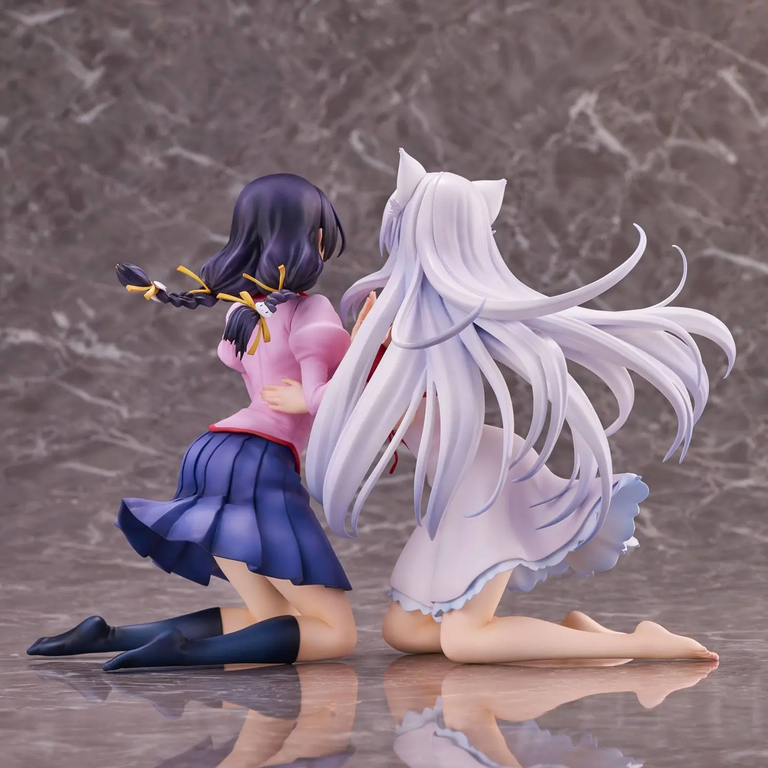 Nekomonogatari Monogatari Series Statui PVC Tsubasa Hanekawa Set (re-run) 19 cm poza produsului