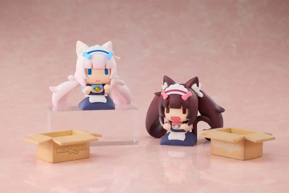 Nekopara Chibi Figurine Set 2-Pack Vanilla & Chocola 7 cm poza produsului