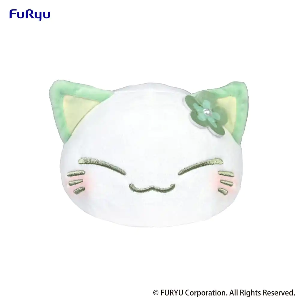 Nemuneko Cat Figurina de pluș Verde 18 cm poza produsului