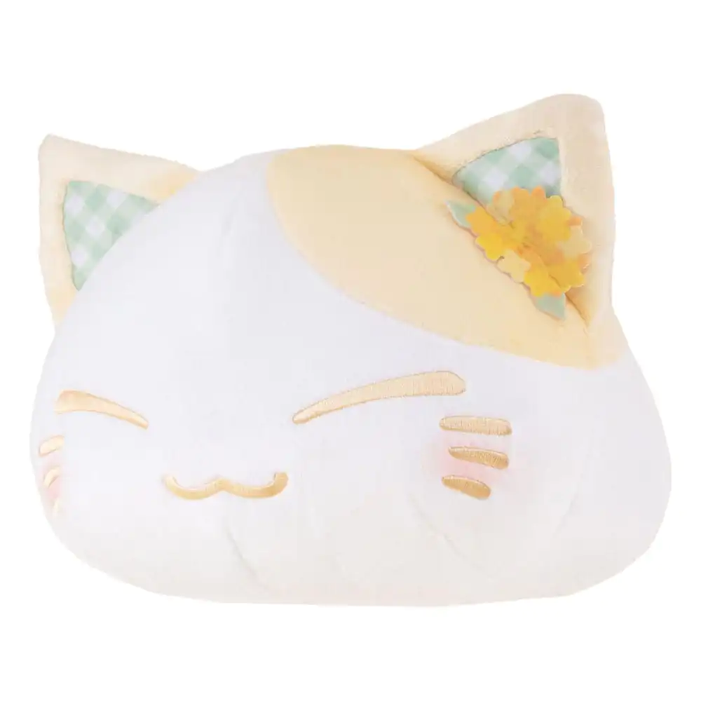 Figurină de pluș pisică Nemuneko Model Floare de Rapiță Decor Urechi Culoare Galbenă Ver. 30 cm poza produsului