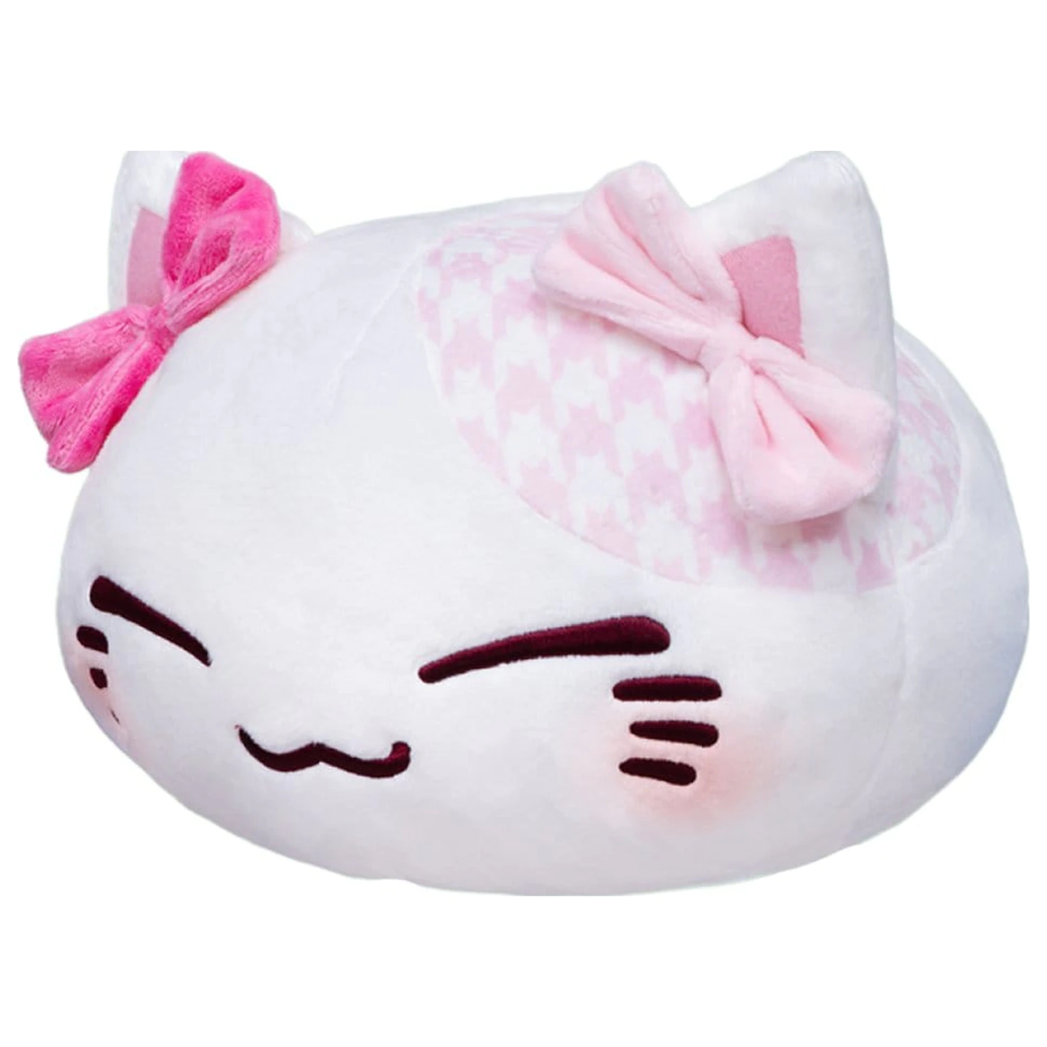 Figurină de pluș Nemuneko pisică panglică mare roz versiunea 30 cm poza produsului